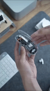 Transparent Wireless Bluetooth Mouse