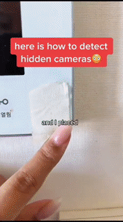 Anti-Peeping Artifact Camera Detector