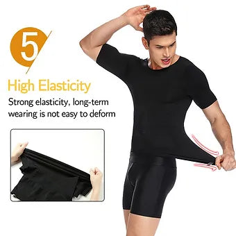 Men's Body Shaper Slimming T-Shirt