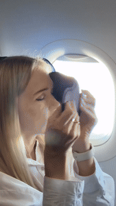 2 in 1 Comfort Headrest Blackout Eye Mask