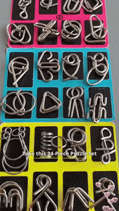 3D Montessori Metal Puzzle Set