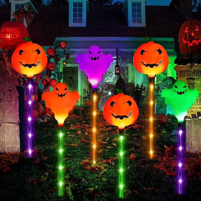 Solar Halloween Pathway Lights