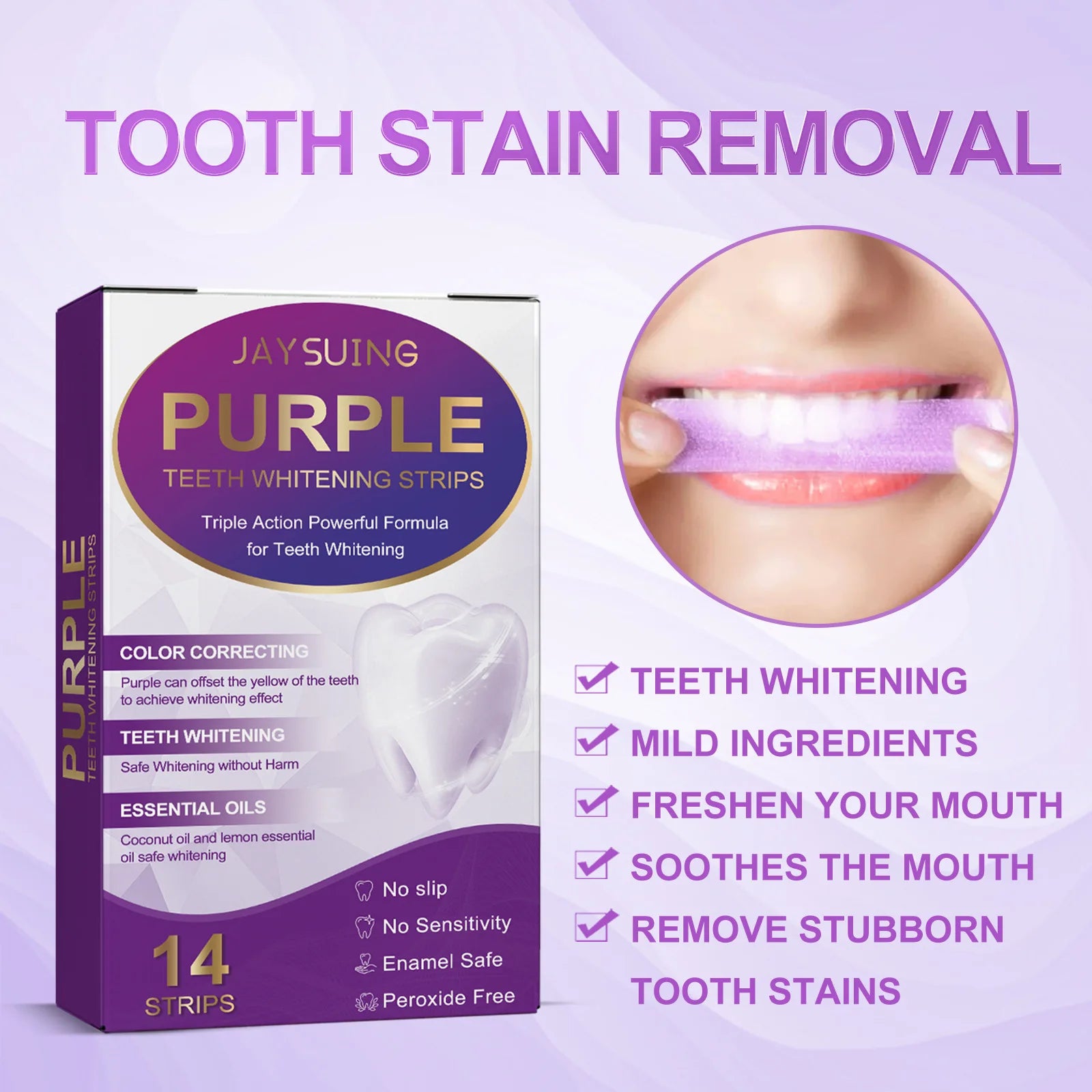 Purple Teeth Whitening 14 Strips