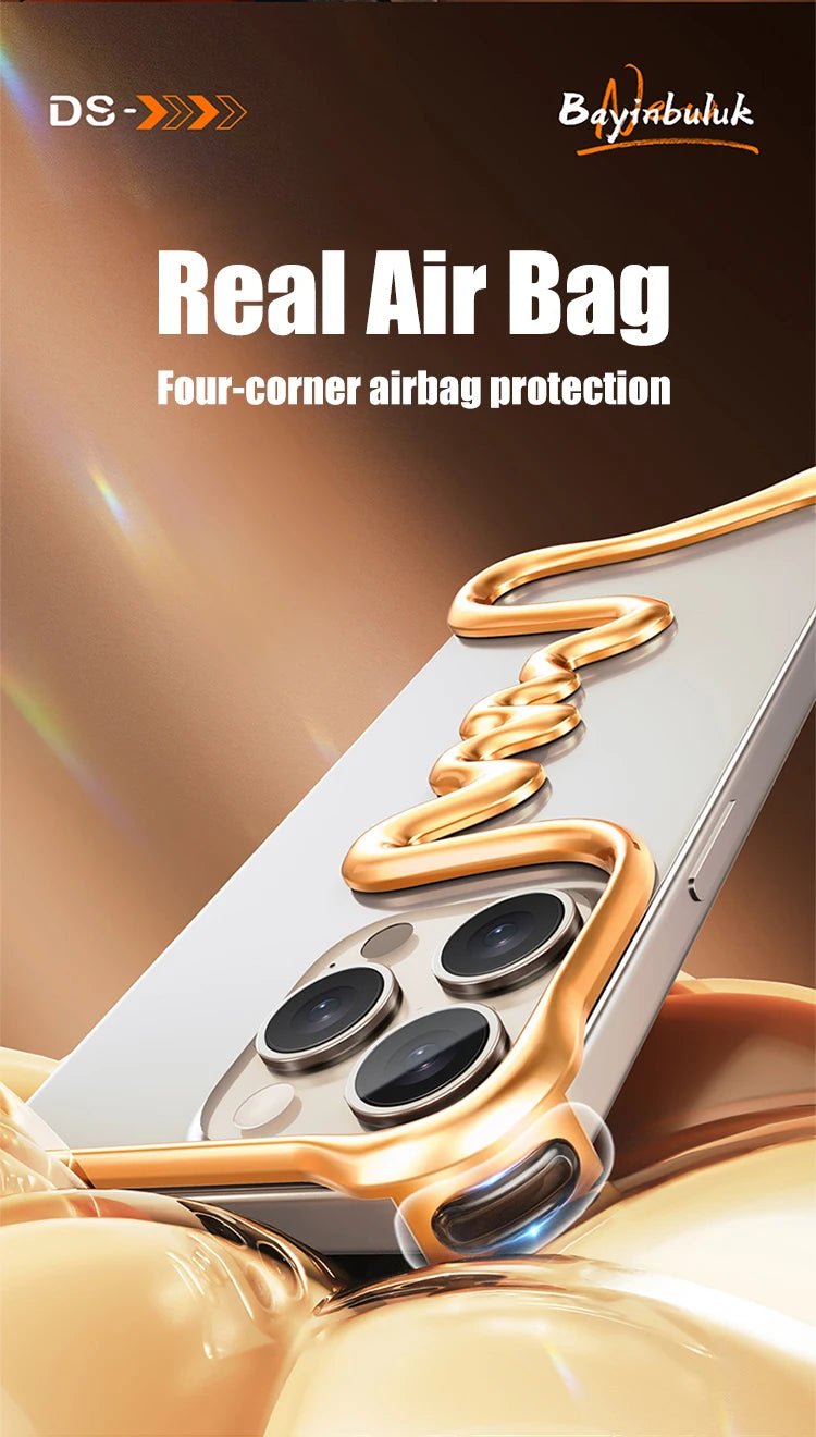 Metal Alloy Frameless  iPhone Case