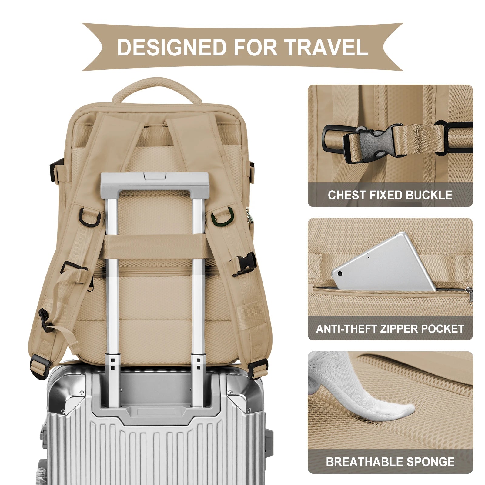 Large Capacity Business Travel Backpack