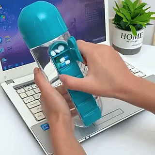 Travel Pill Storage Water Bottle