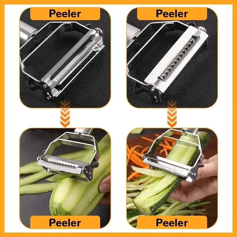 Multifunctional Stainless Steel Vegetable Peeler