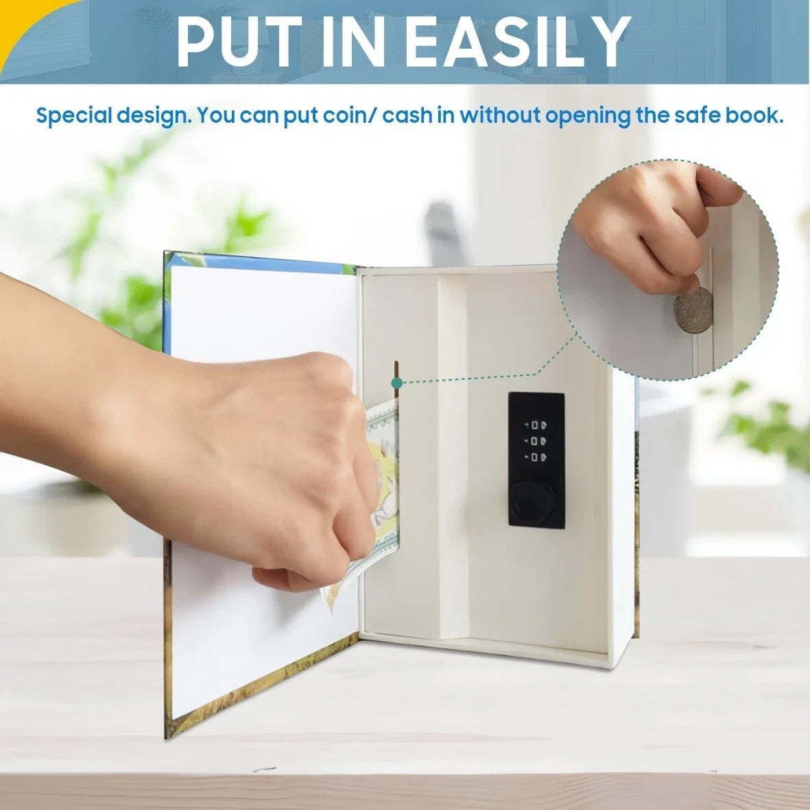 Hidden Book Vault Safe Box