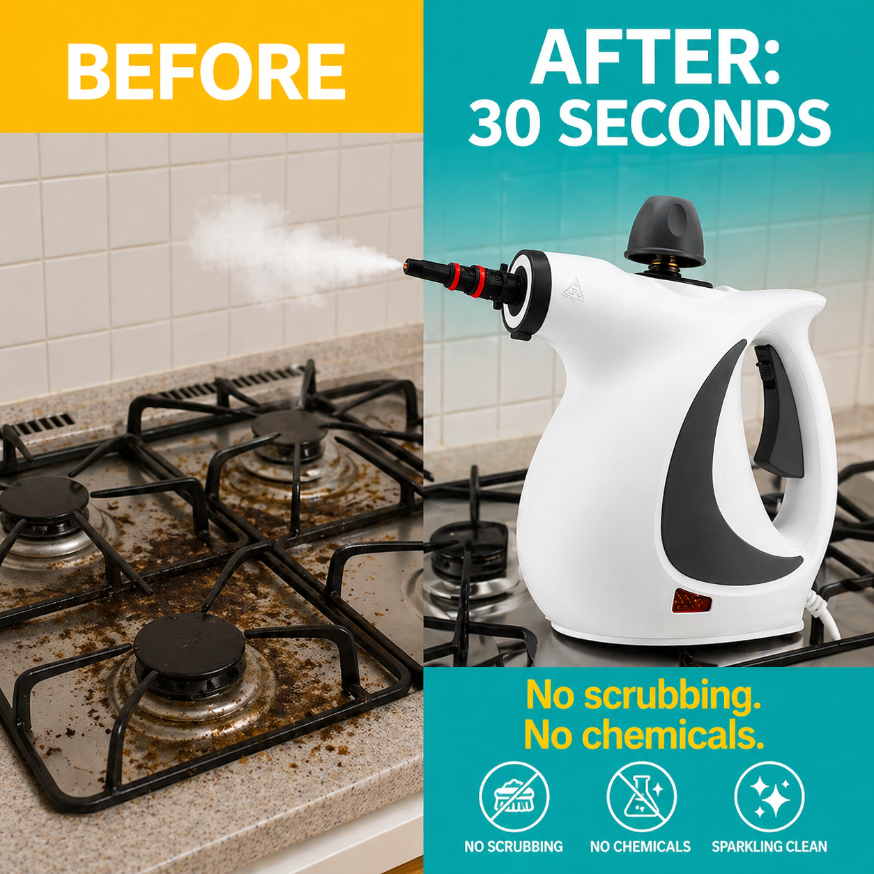 Pressurized Handheld Steam Cleaner