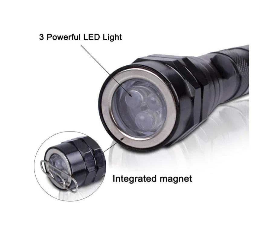 Telescopic Magnetic Pickup Flashlight