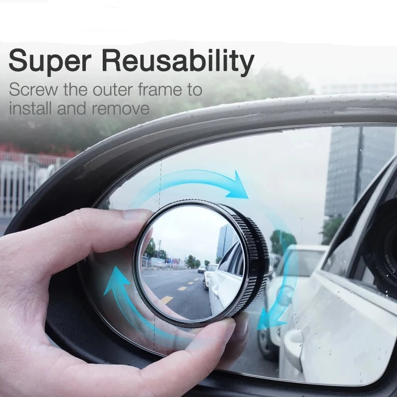 Car 360 Degree Wide Angle Blind Spot Mirror