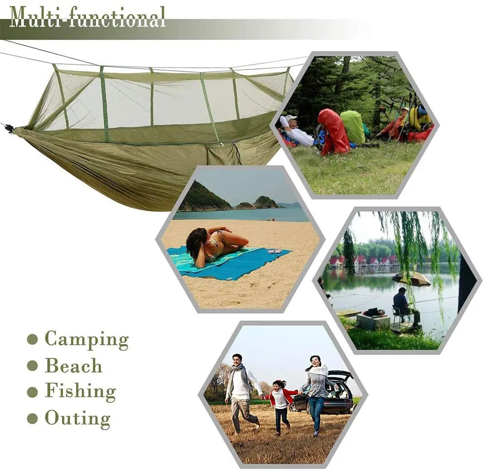 Camping Hammock With Mosquito Net