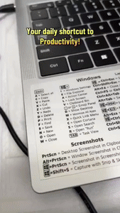 Laptop Keyboard Shortcut Sticker