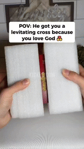 Levitating Holy Cross Lamp