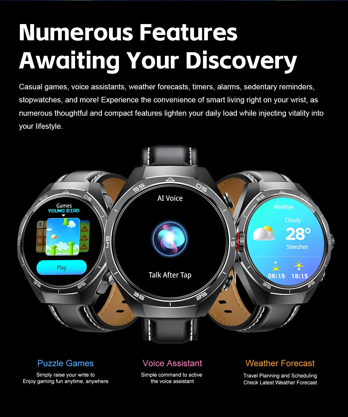 Smart Two-in-one Bluetooth Watch