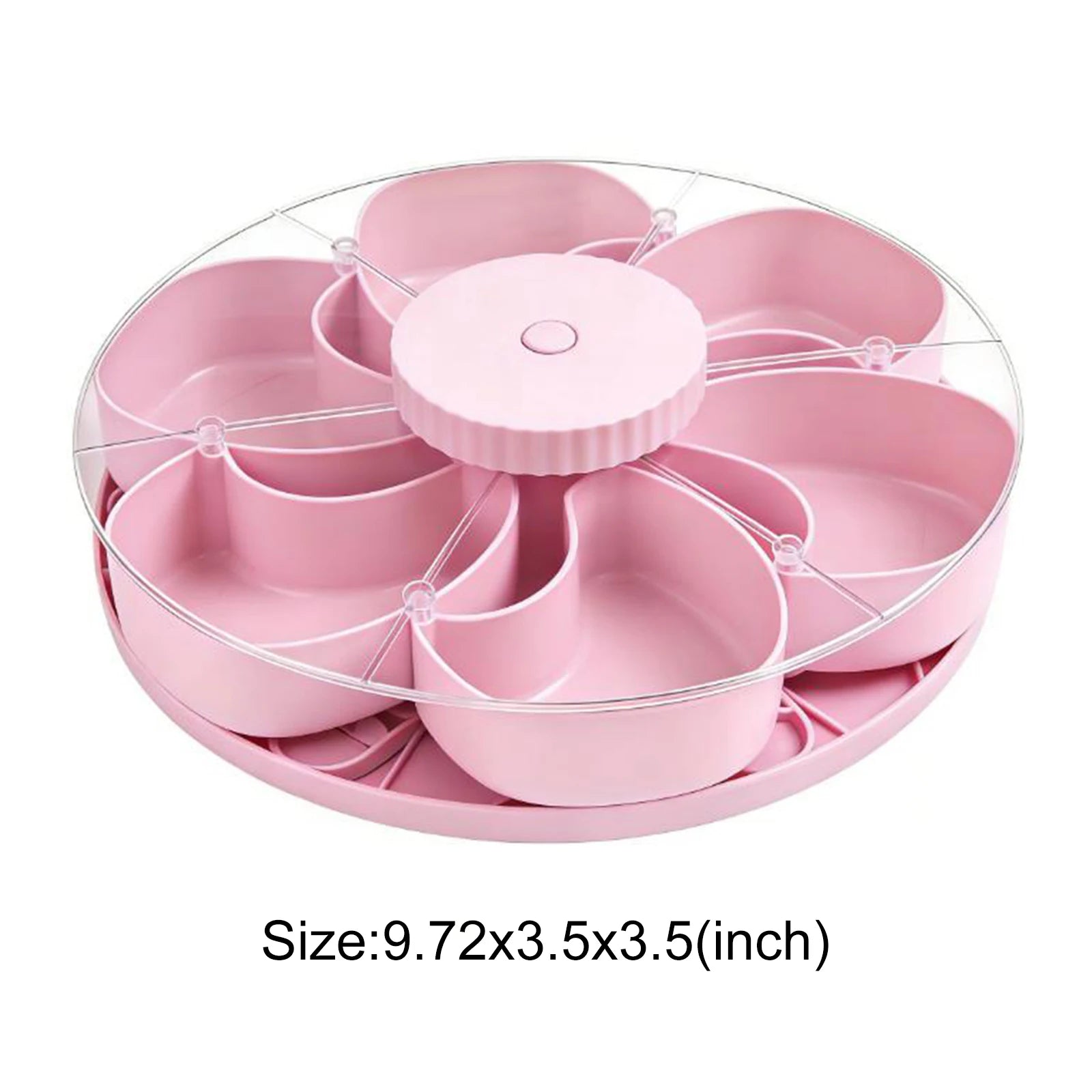 Divided Rotating Snack Tray For Kids