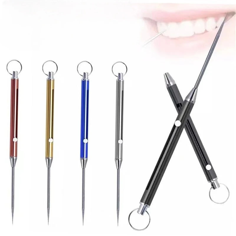 Multifunctional Alloy Telescopic Toothpick