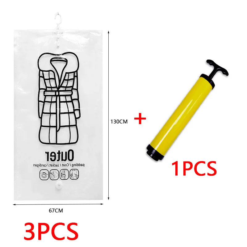 Hanging Space Saver Compression Storage Bag