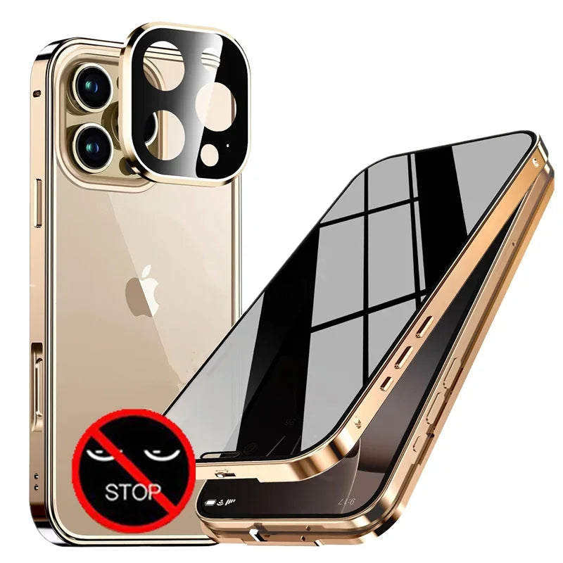 Magnetic Anti-Peep Privacy iPhone Case