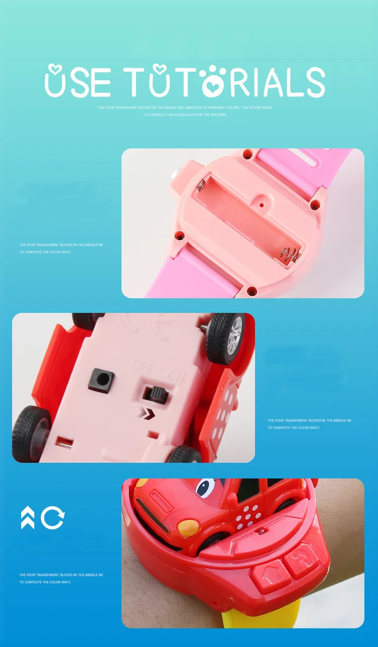 Mini RC Car Watch Toy