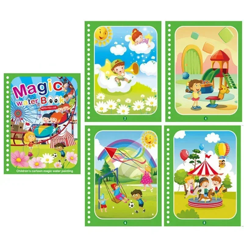 Kids Reusable Water coloring Book