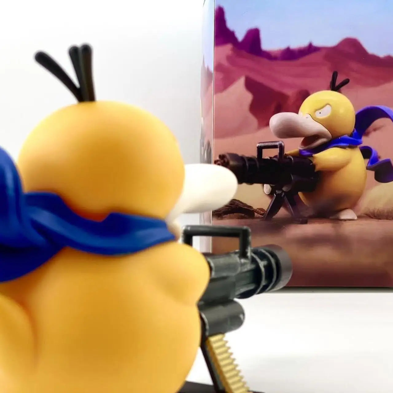 Psyduck Gatling Gun Figure Toy