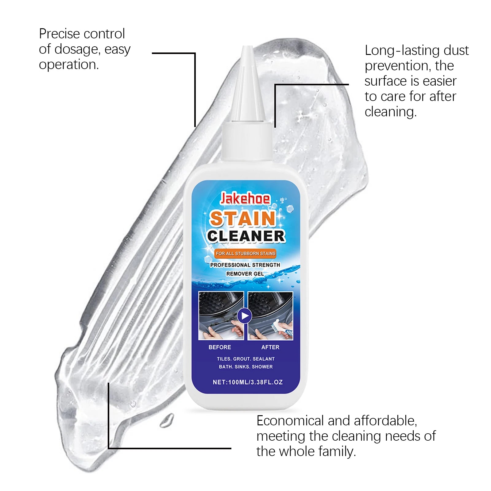 Mildew Stain Remover Gel