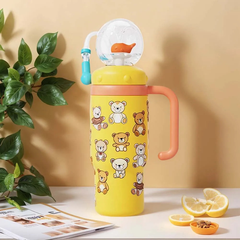 Whale Fountain Water Bottle