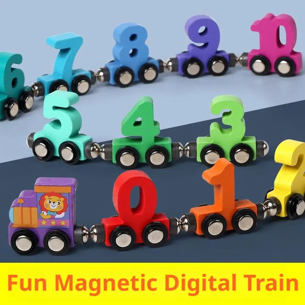 Creative Wooden Magnetic Train