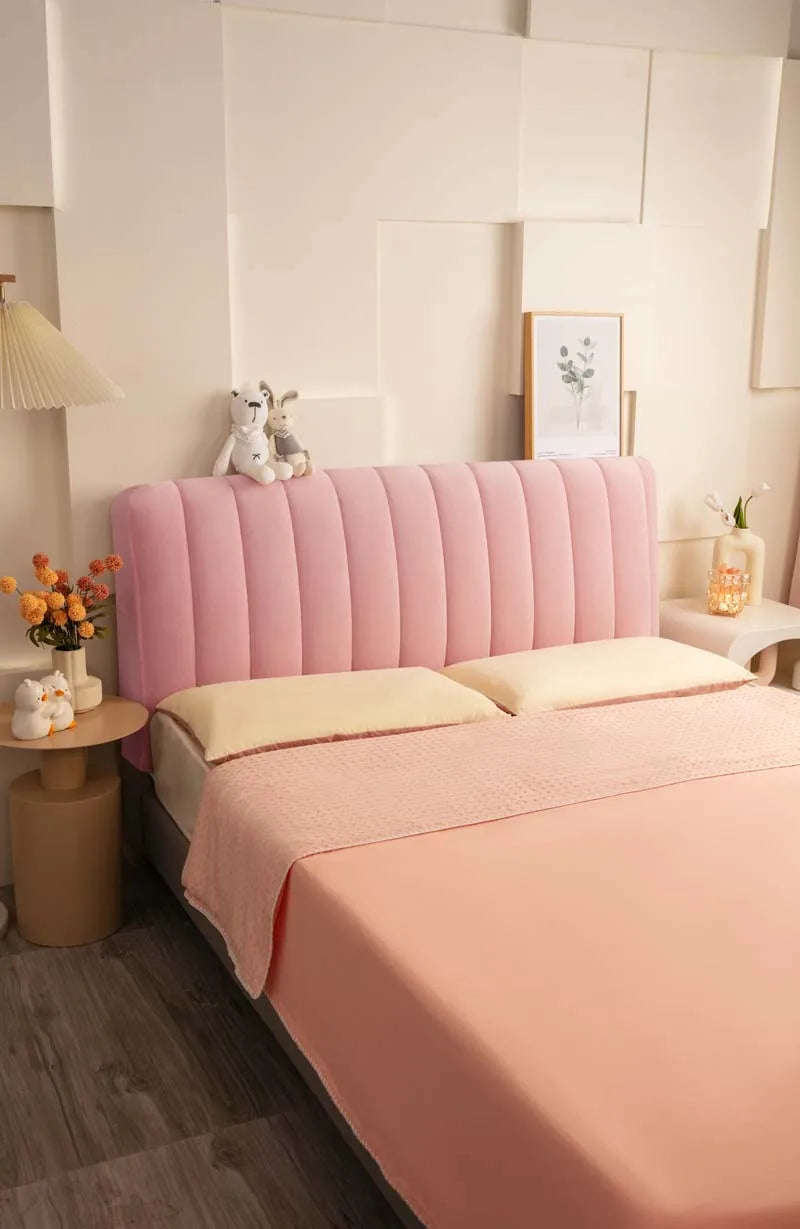 Plush Quilted Bed Headboard Protector