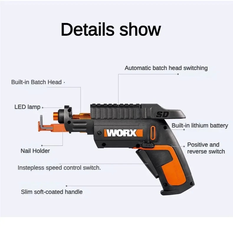 Mini Cordless Electric Screwdriver Gun
