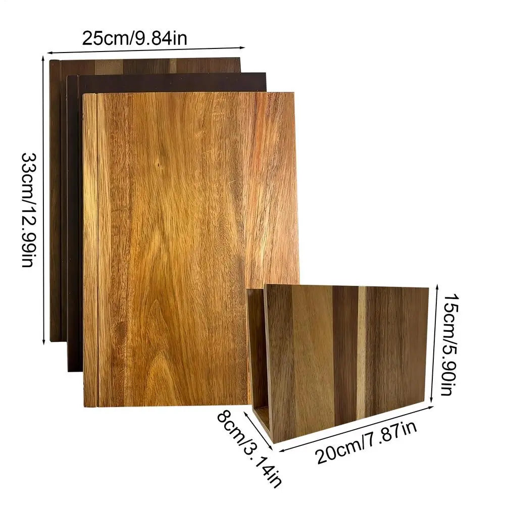 Book Style Cutting Boards for Kitchen