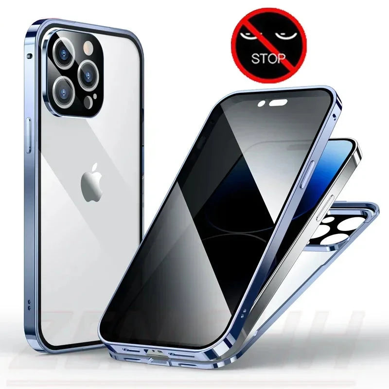 Magnetic Anti-Peep Privacy iPhone Case