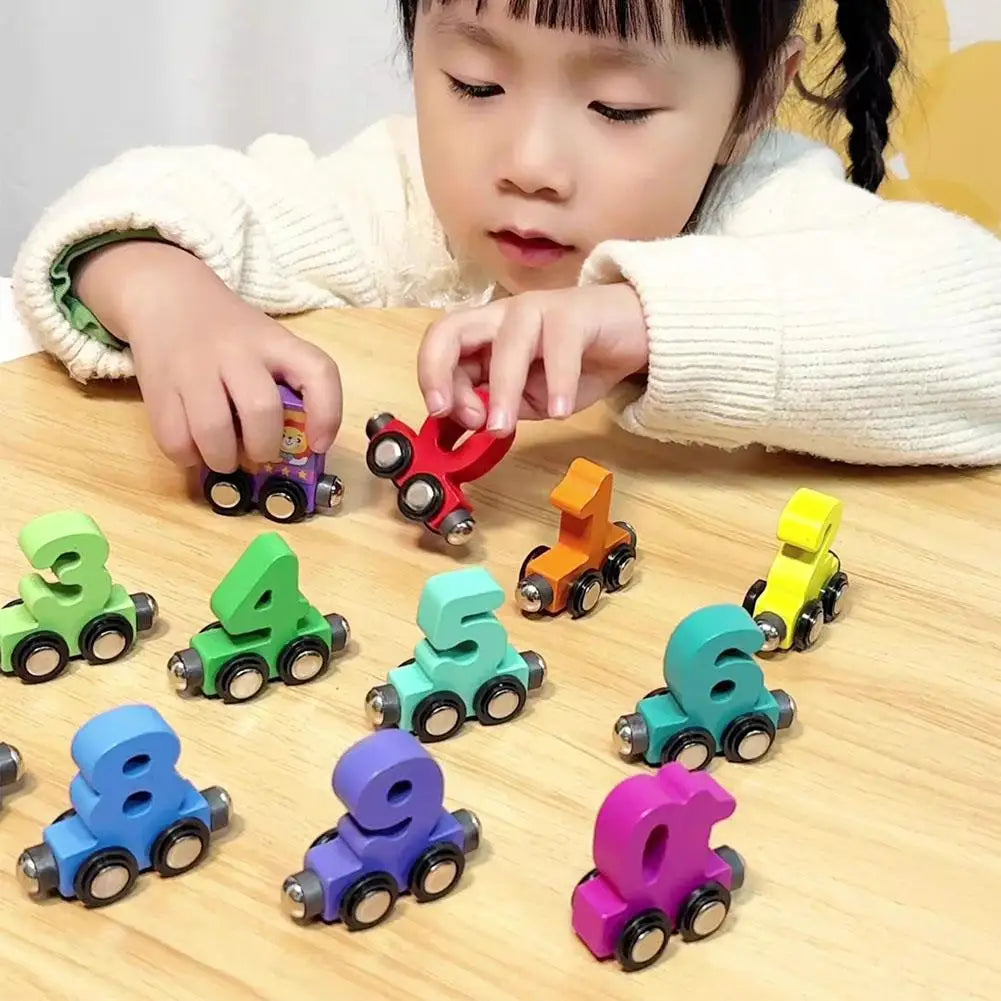 Creative Wooden Magnetic Train