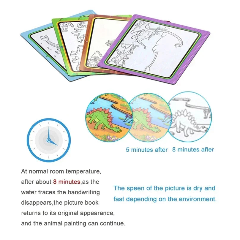 Kids Reusable Water coloring Book