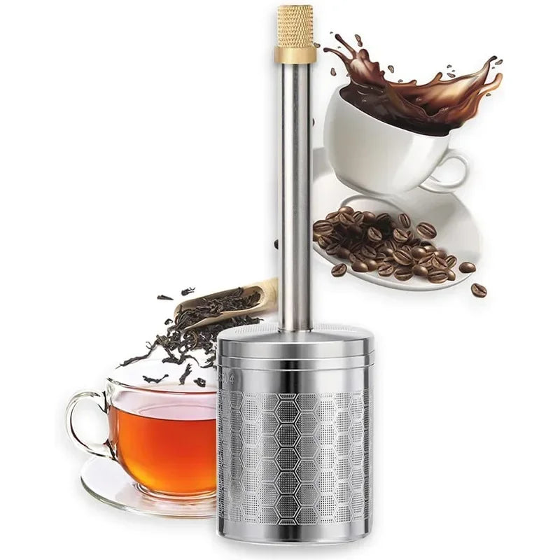 Stainless Steel Reusable Press Tea Infuser