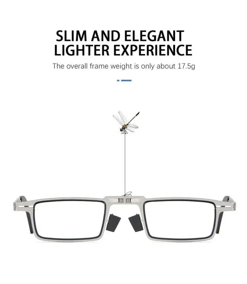 Unisex Foldable Reading Glasses with Case