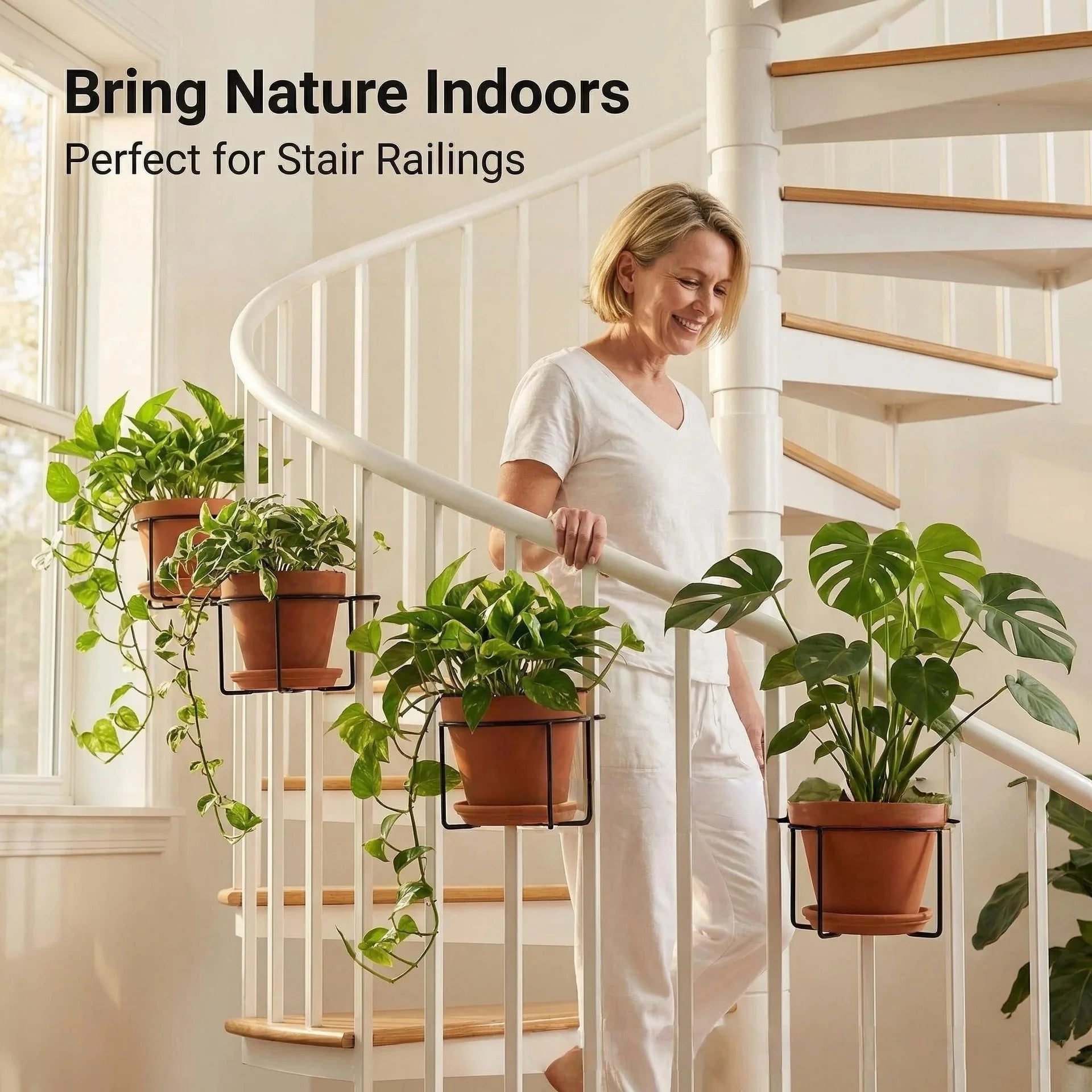 Adjustable Railing Plant Holder
