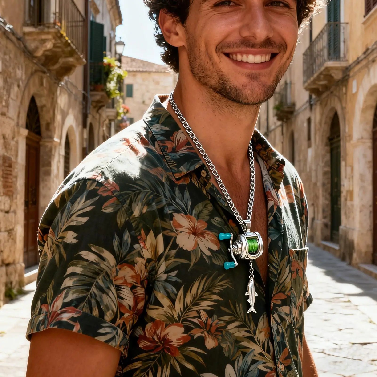 Innovative Fishing Pendant Necklace