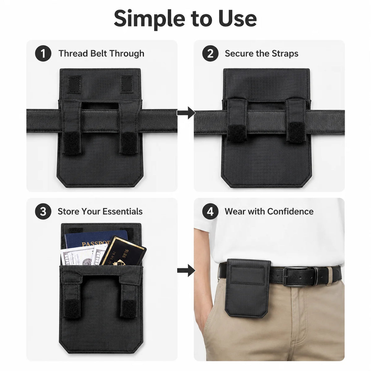 Multipurpose Belt Storage Pouch