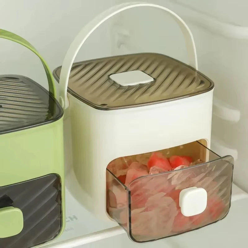 Double Layer Ice Cube Maker With Lid