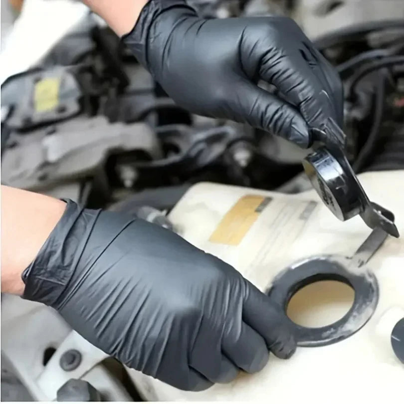 Black Nitrile Disposable Gloves