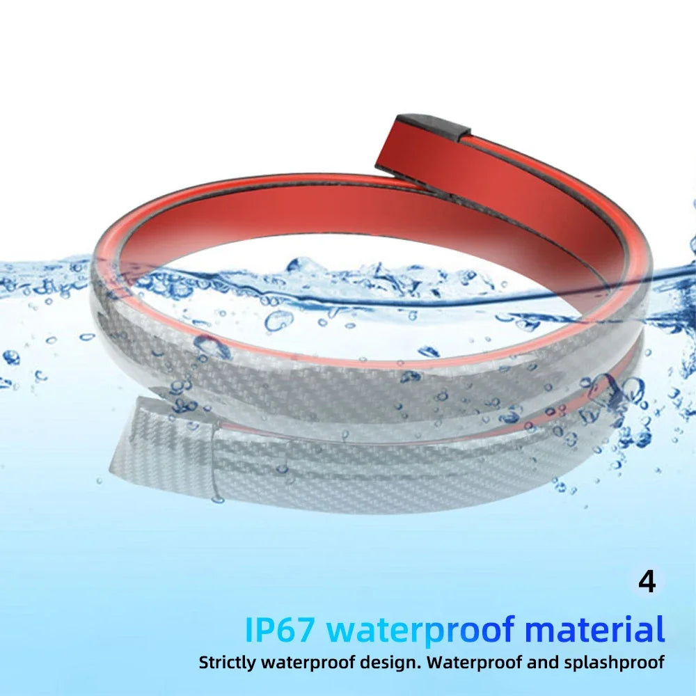 Carbon Fiber Car LED Spoiler Light Strip