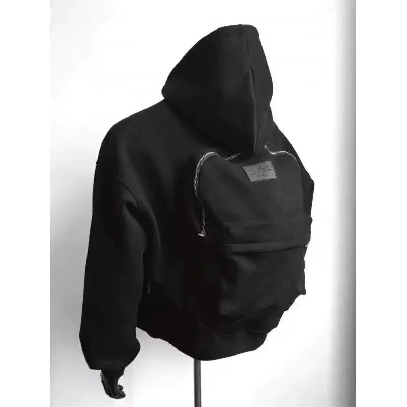 Backpack Style Hoodie