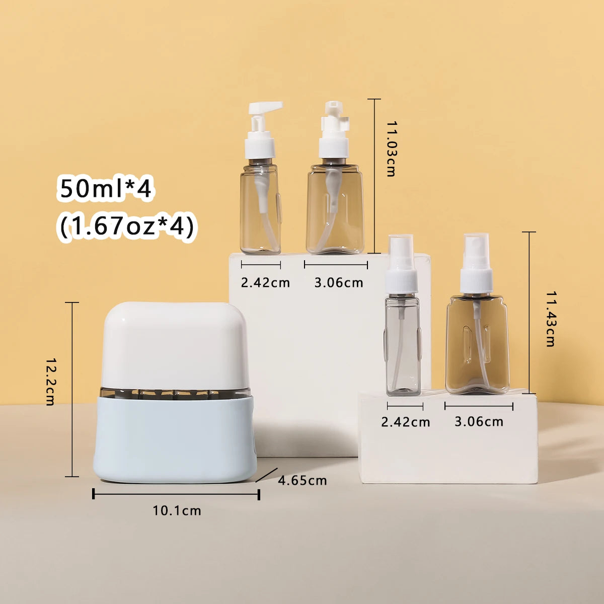 Portable Travel Spray Bottle Set