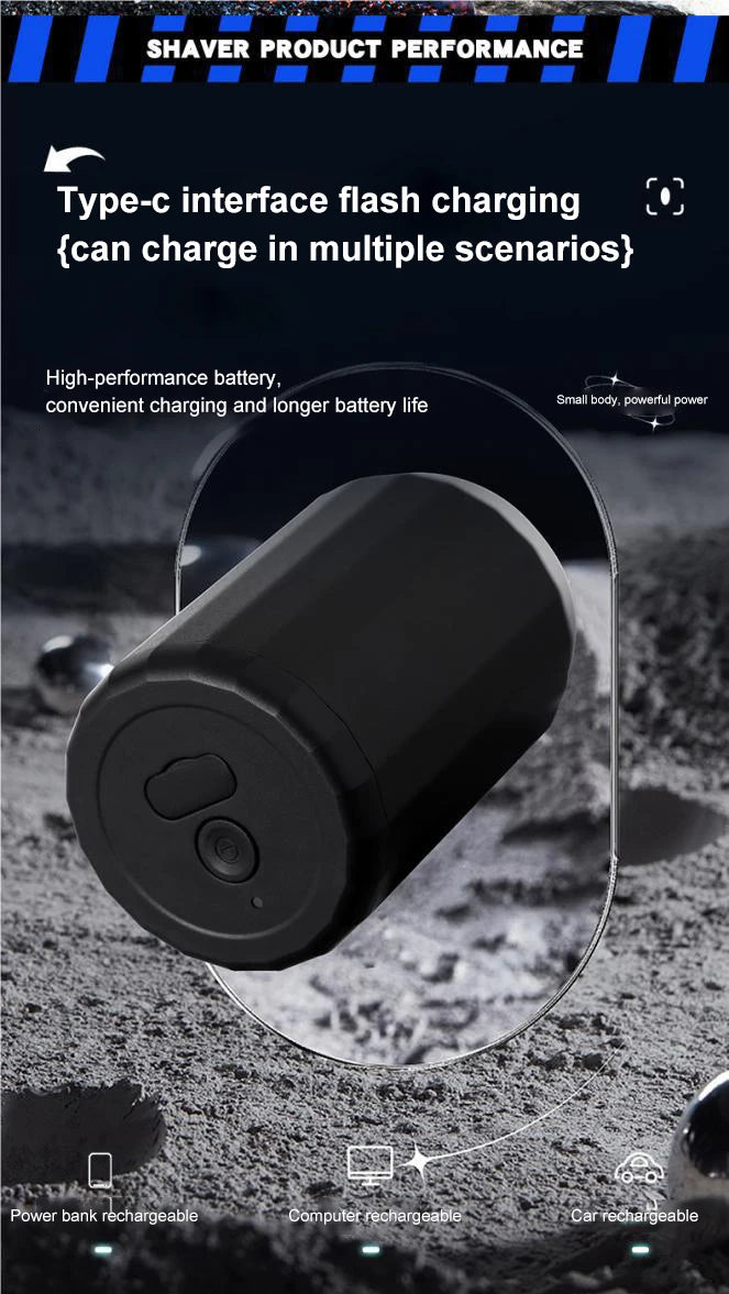 Rechargeable Mini Waterproof Electric Razor