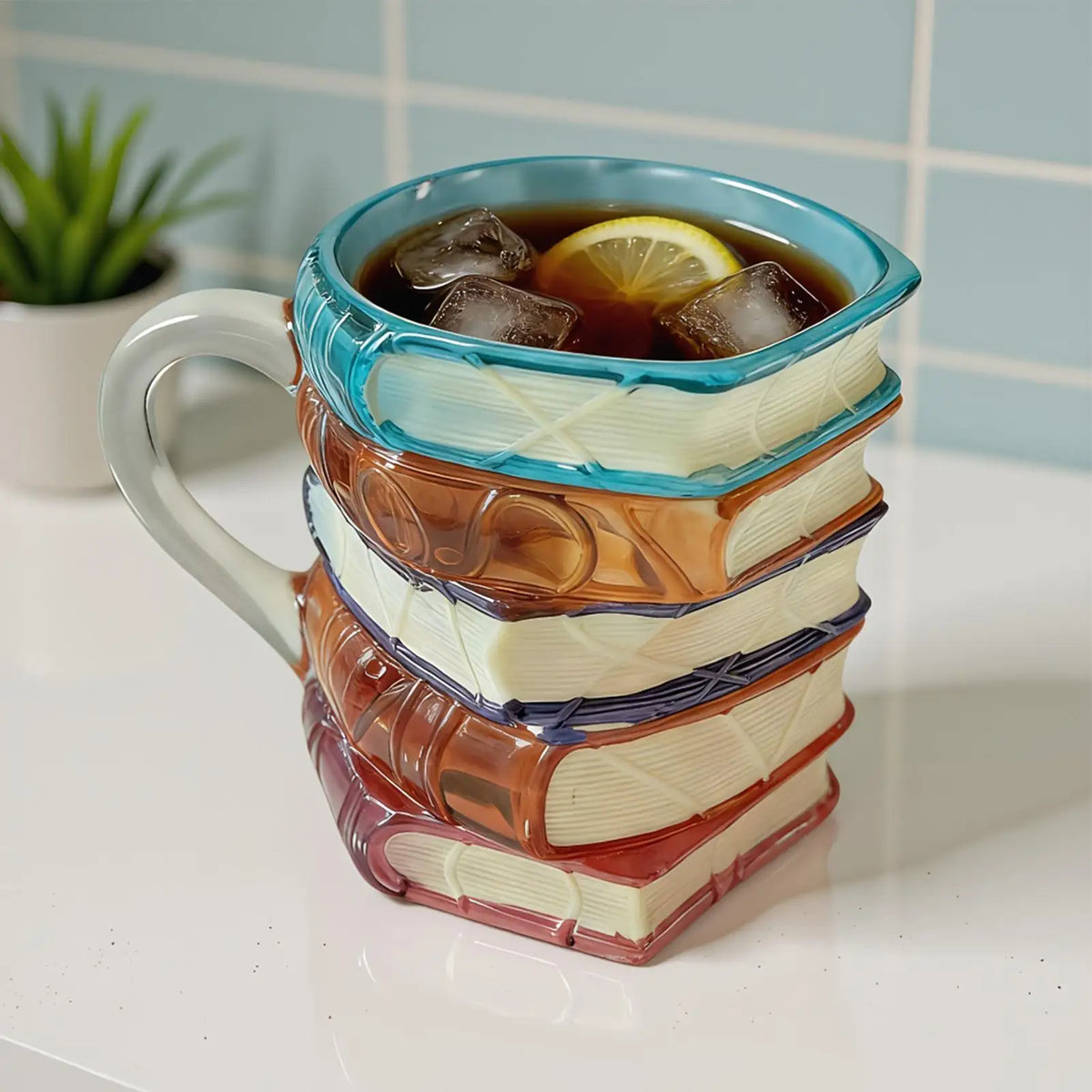 3D Bookshelf Coffee Mug