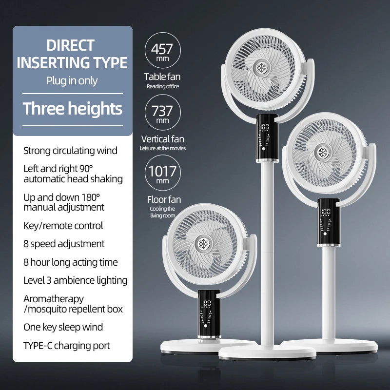Rotating Telescopic Fan