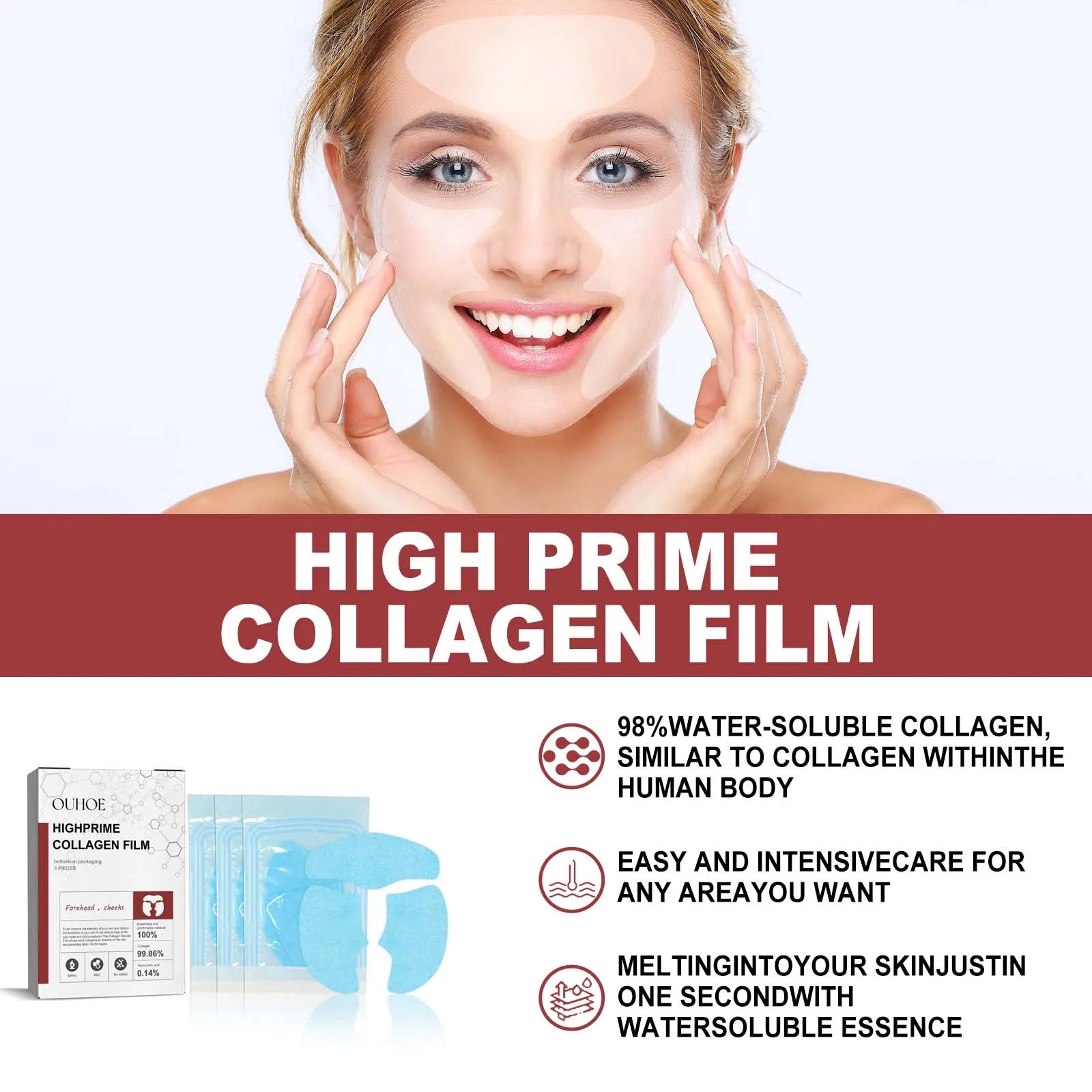 Melting Collagen Film Strips
