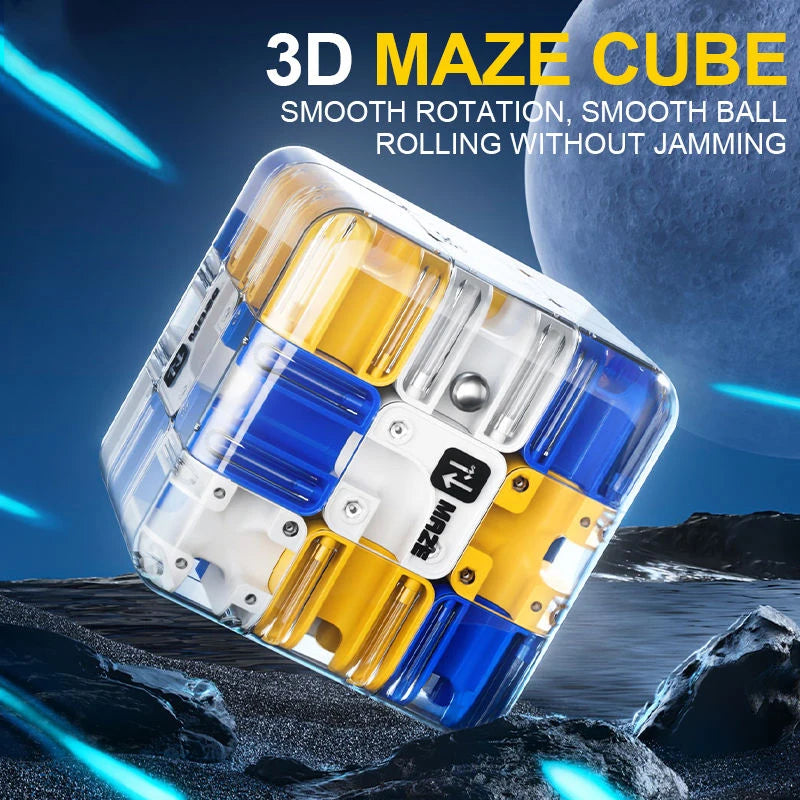 3D Maze Cube Puzzle